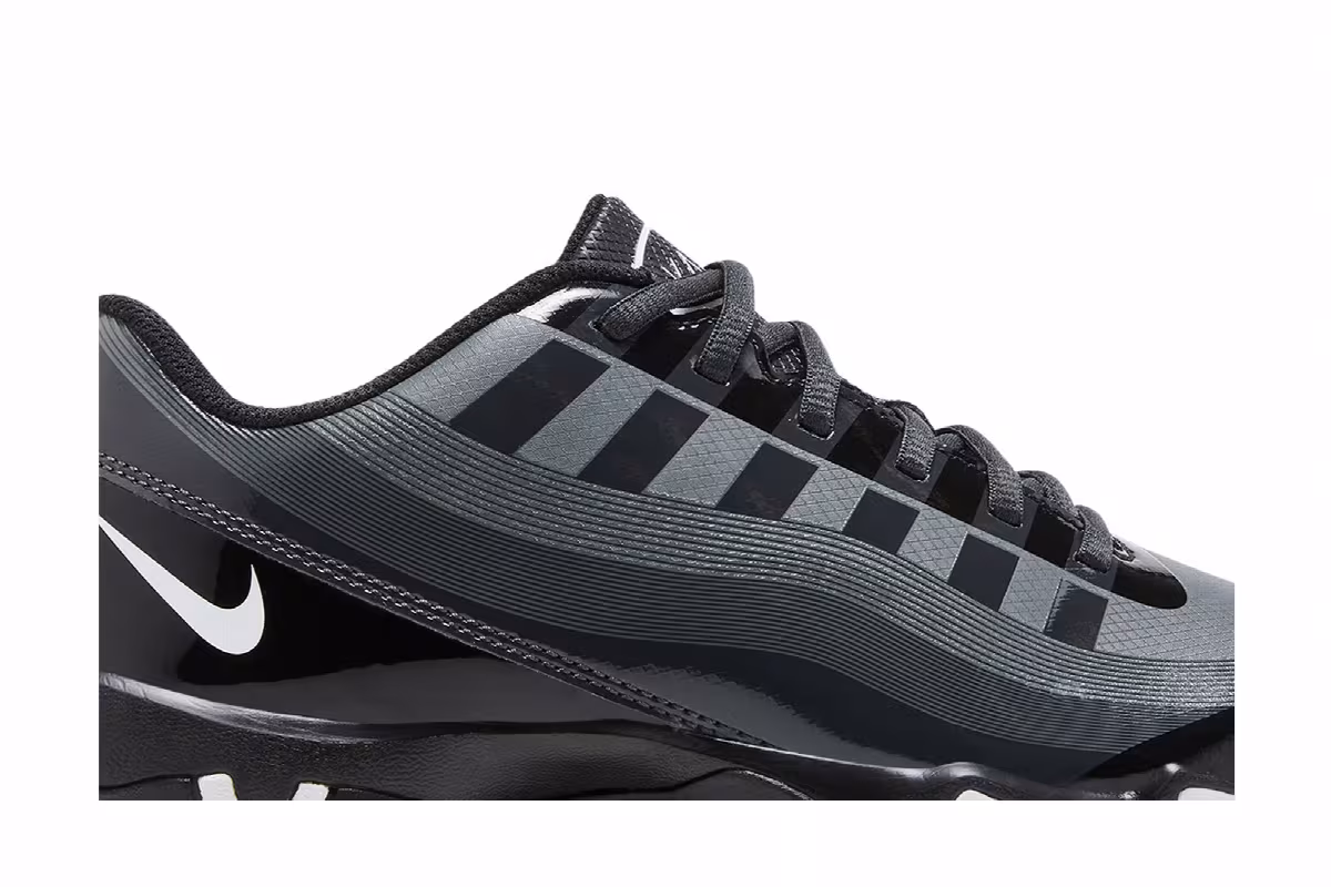 Nike Vapor Edge Shark GS Black Dark Smoke Grey, view 3