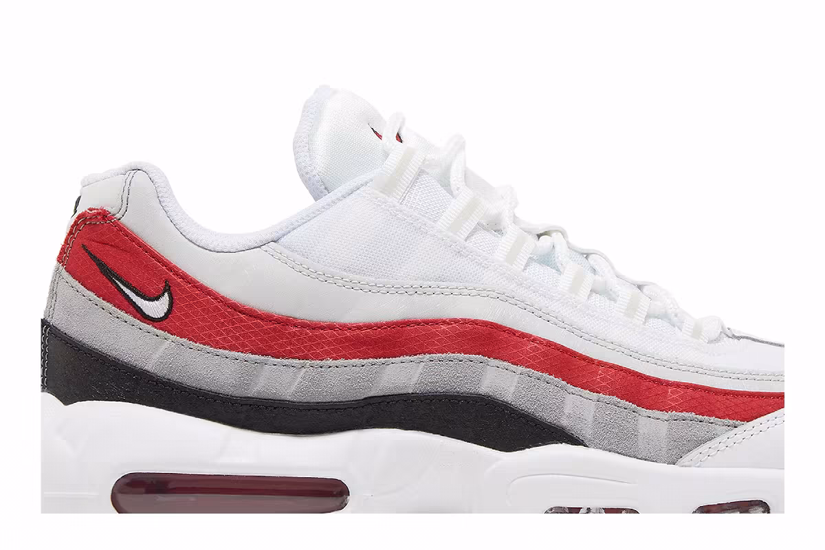 Nike Air Max 95 White Varsity Red, view 3