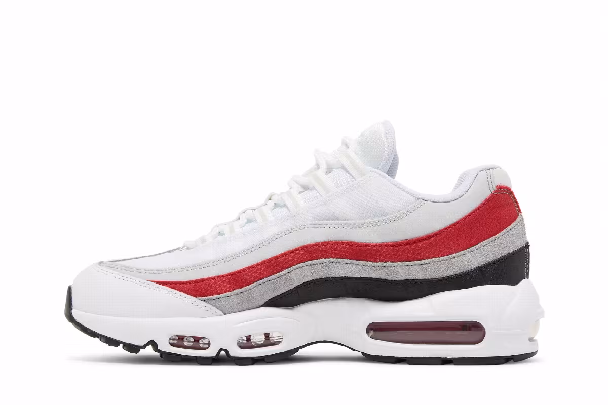 Nike Air Max 95 White Varsity Red, view 4