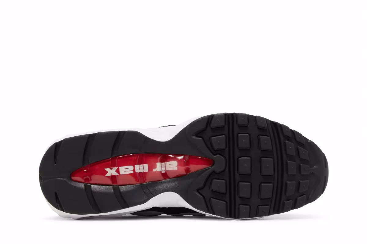 Nike Air Max 95 White Varsity Red, view 5
