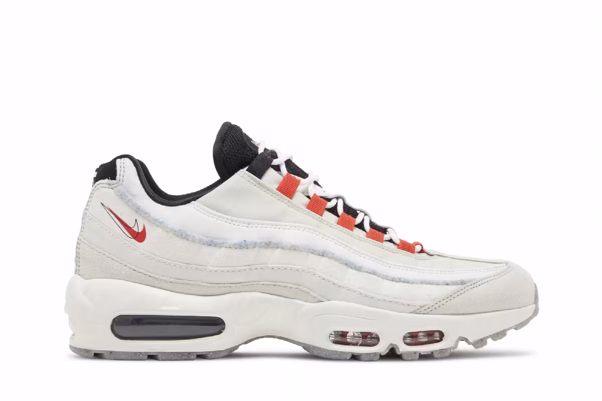Nike Air Max 95 SE Double Swoosh - Light Bone Habanero Red, view 2