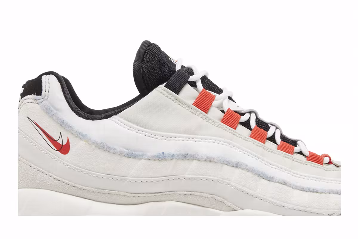 Nike Air Max 95 SE Double Swoosh - Light Bone Habanero Red, view 3