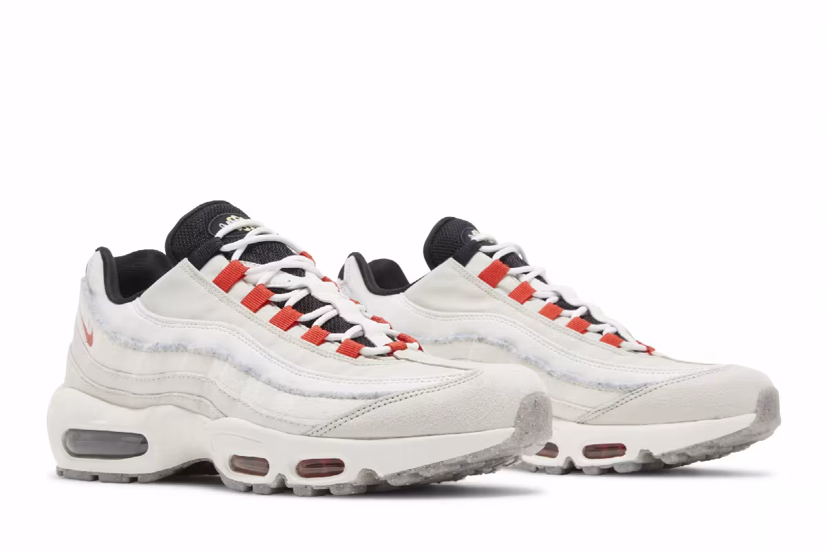 Nike Air Max 95 SE Double Swoosh - Light Bone Habanero Red, view 9