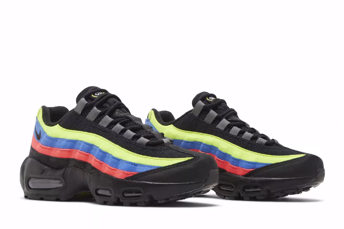 Nike Air Max 95 GS Black Neon, view 9