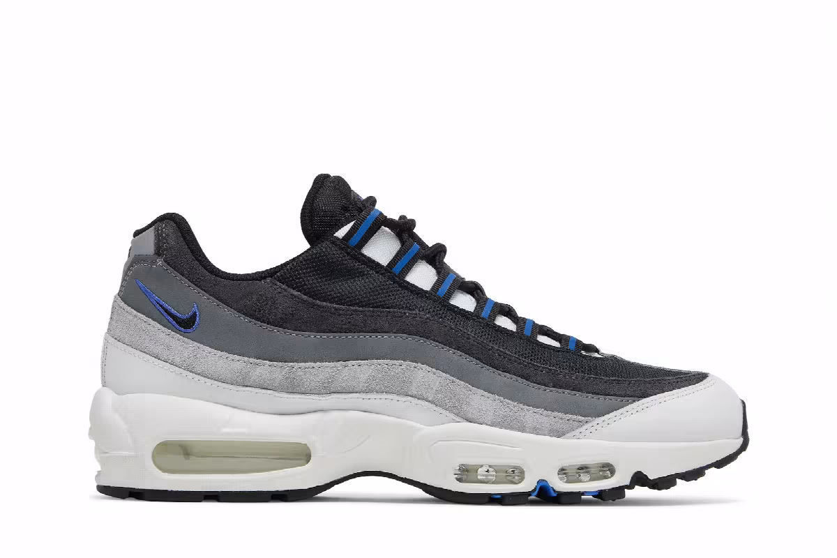 Nike Air Max 95 Black Medium Blue, view 2