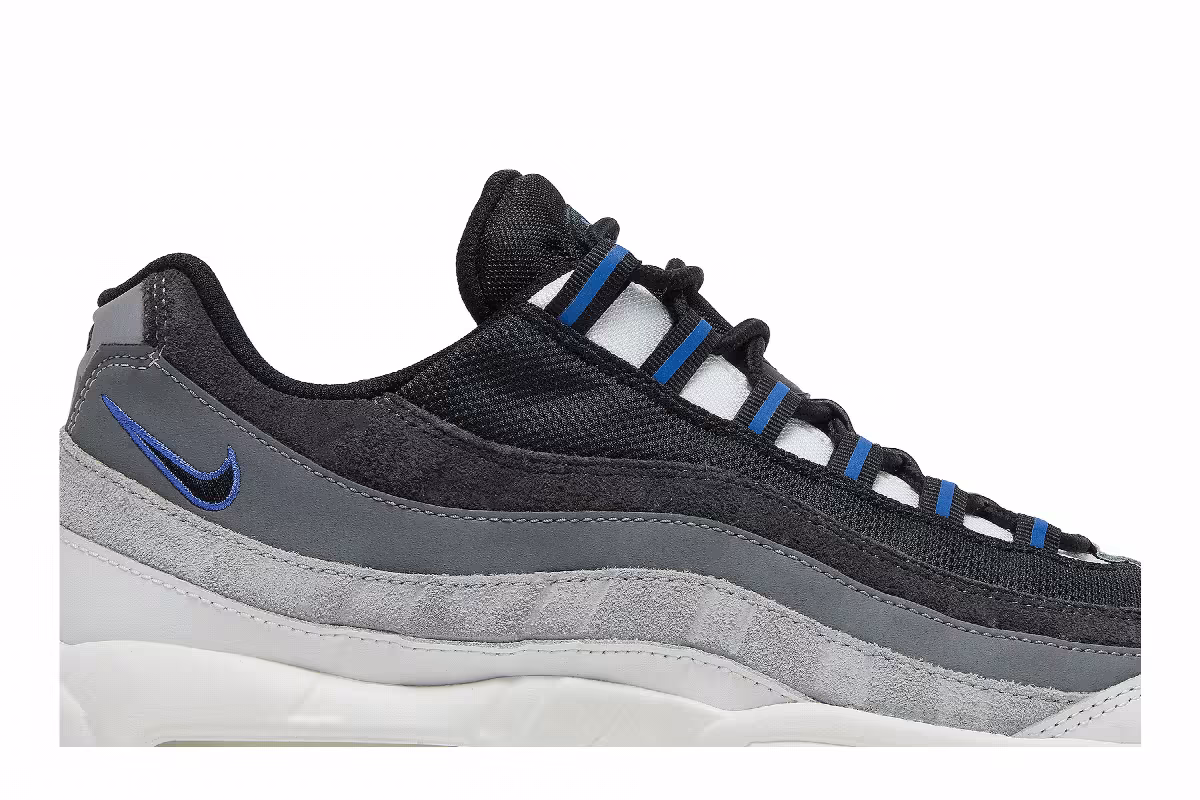 Nike Air Max 95 Black Medium Blue, view 3