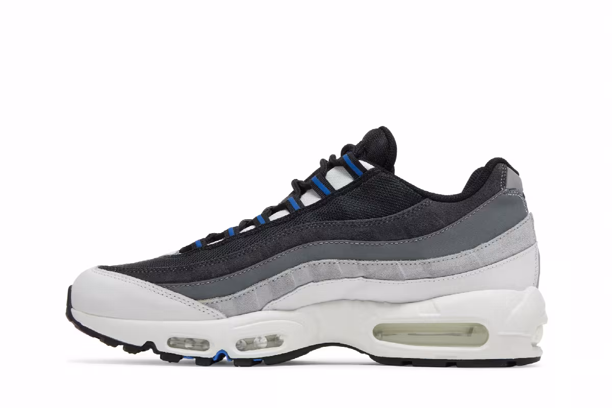 Nike Air Max 95 Black Medium Blue, view 4