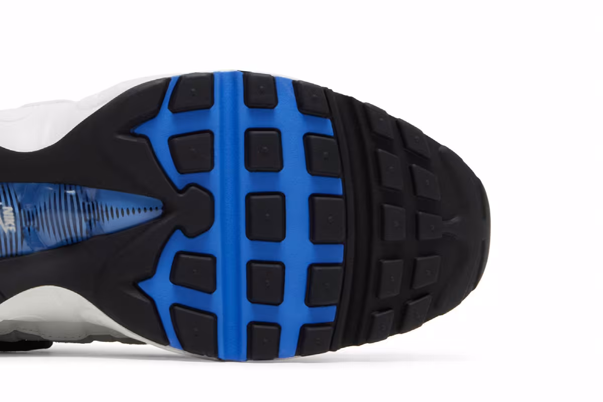 Nike Air Max 95 Black Medium Blue, view 6