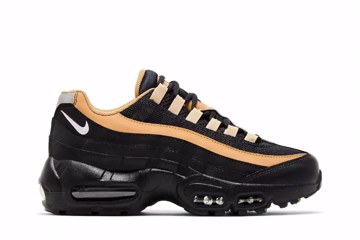 Nike Air Max 95 Recraft GS Black Elemental Gold, view 2