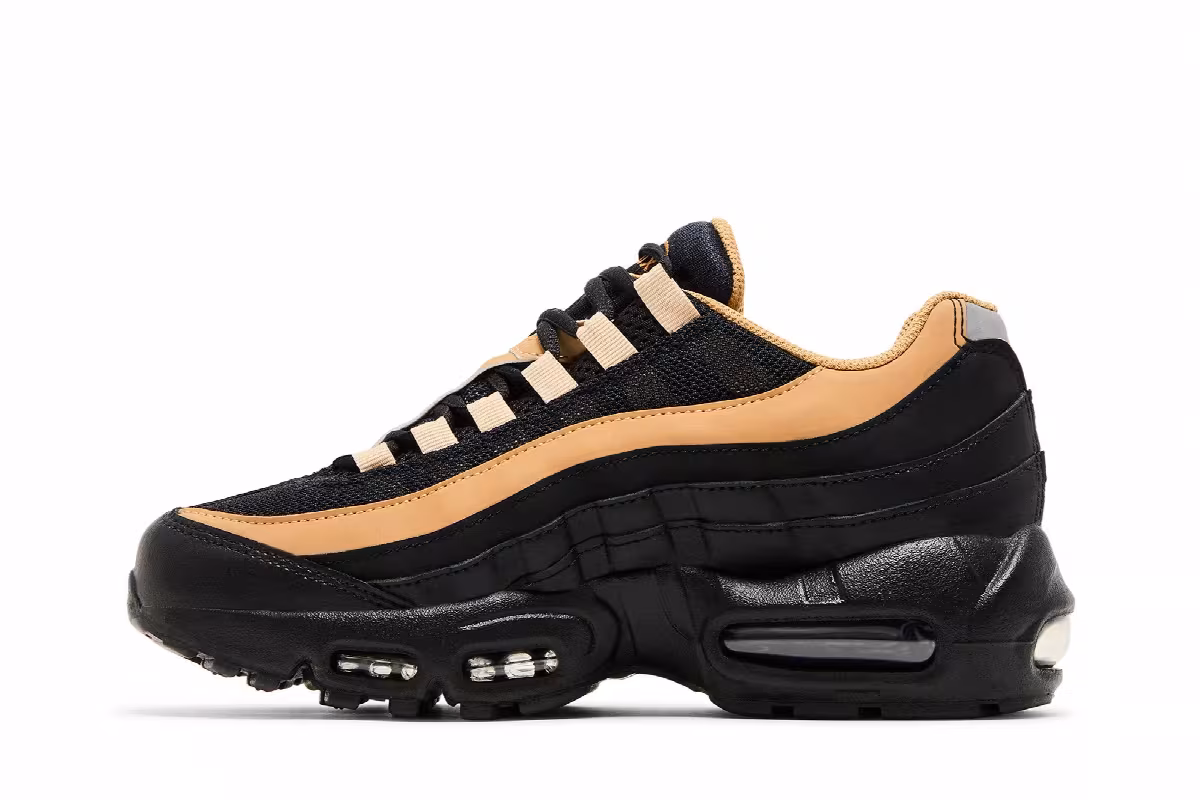 Nike Air Max 95 Recraft GS Black Elemental Gold, view 4
