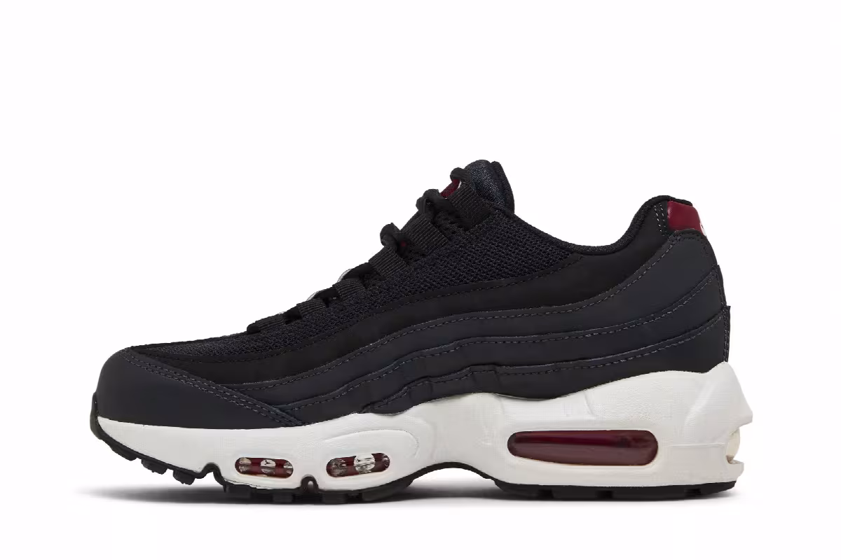 Nike Air Max 95 Recraft GS Anthracite Team Red, view 4