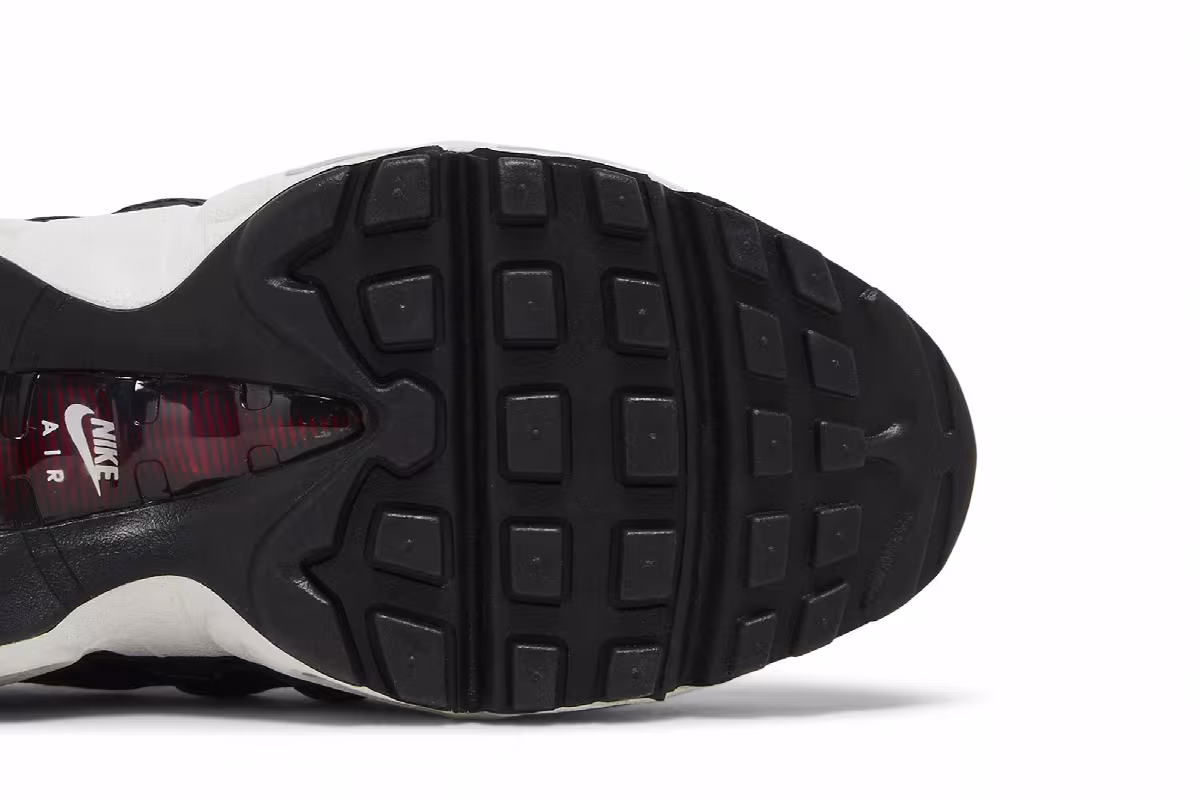 Nike Air Max 95 Recraft GS Anthracite Team Red, view 6