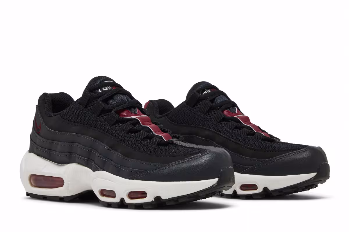 Nike Air Max 95 Recraft GS Anthracite Team Red, view 9