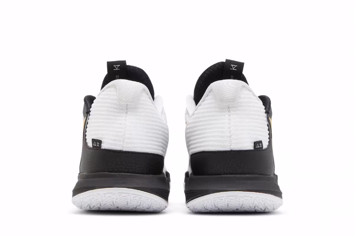 Nike Kyrie Low 5 White Black Metallic Gold, view 7