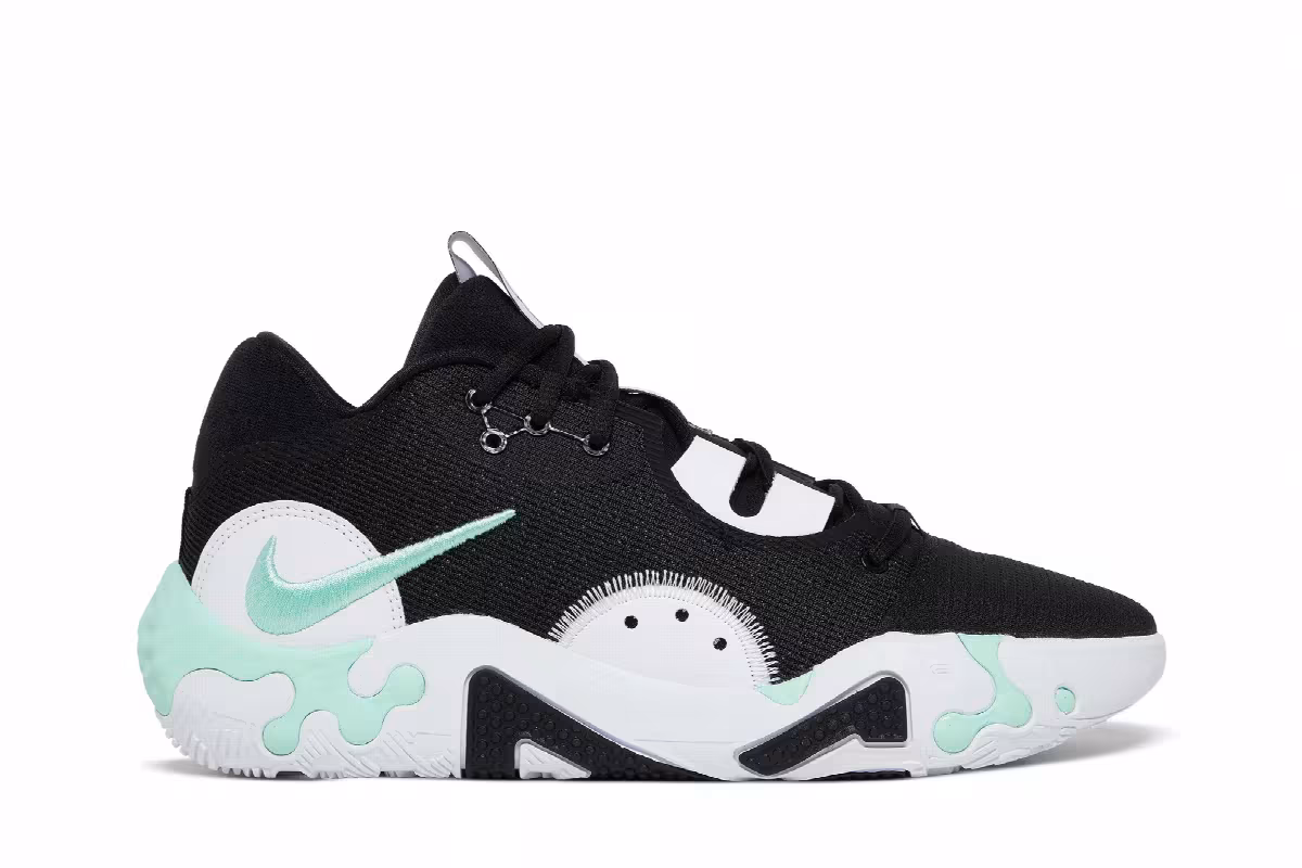 Nike PG 6 Black Mint Green, view 2