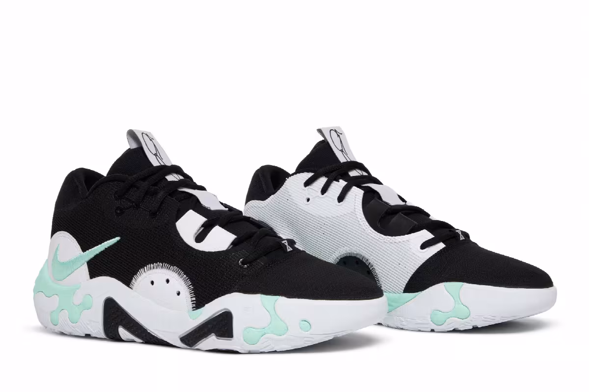 Nike PG 6 Black Mint Green, view 9
