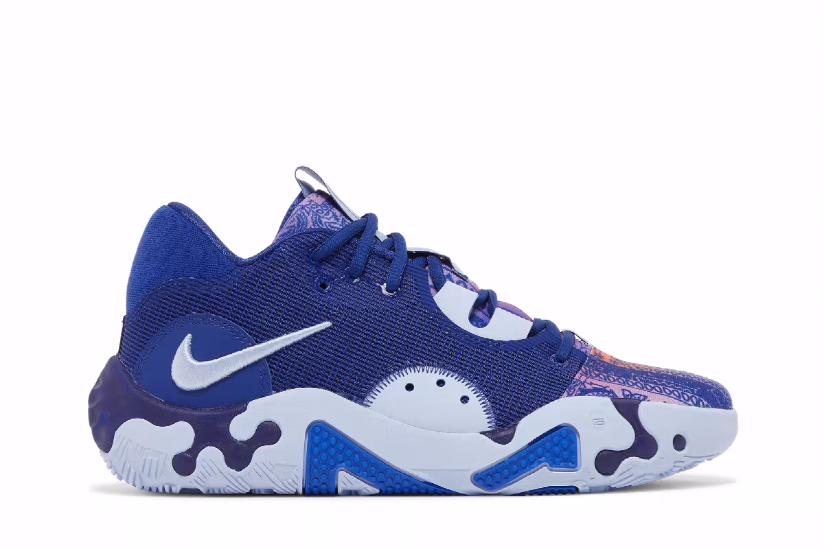 Nike PG 6 Blue Paisley, view 2