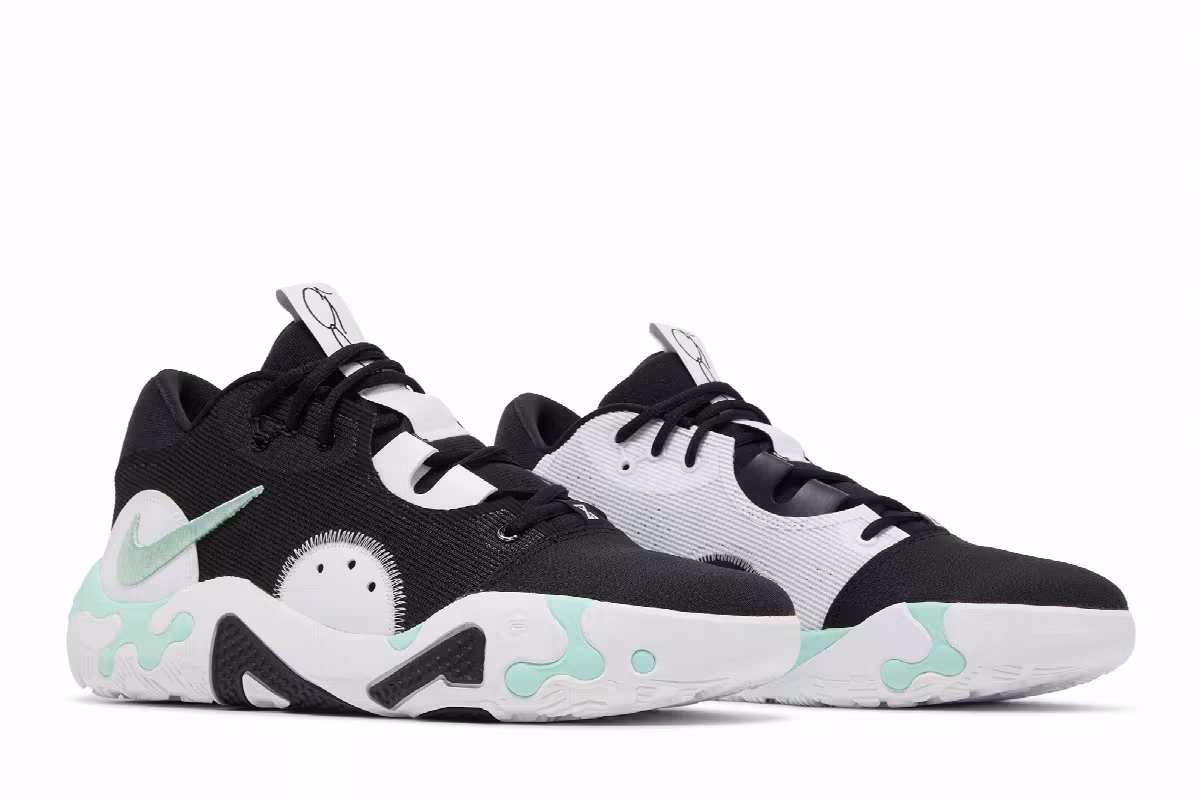 Nike PG 6 EP Black Mint Green, view 9