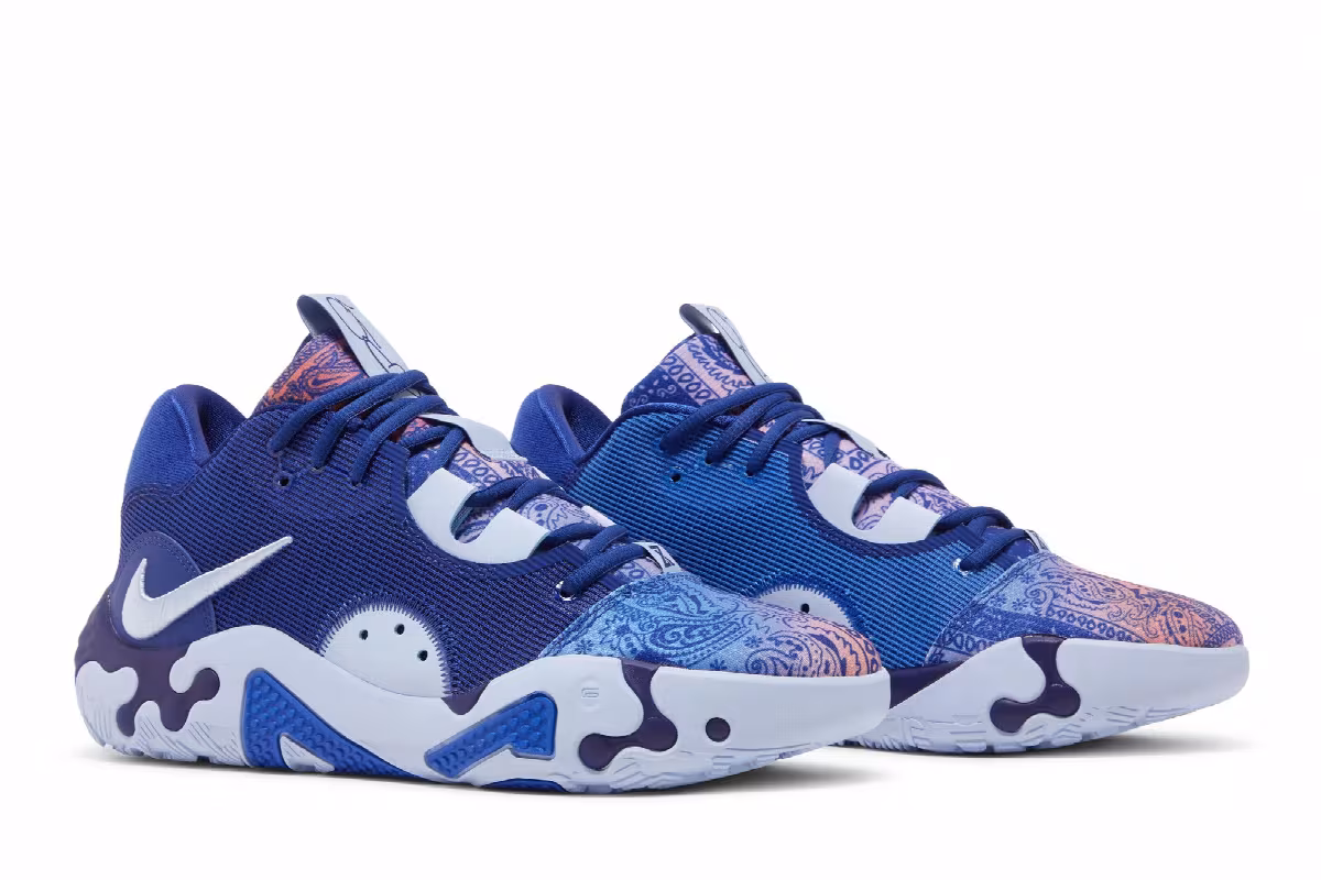 Nike PG 6 EP Blue Paisley, view 9