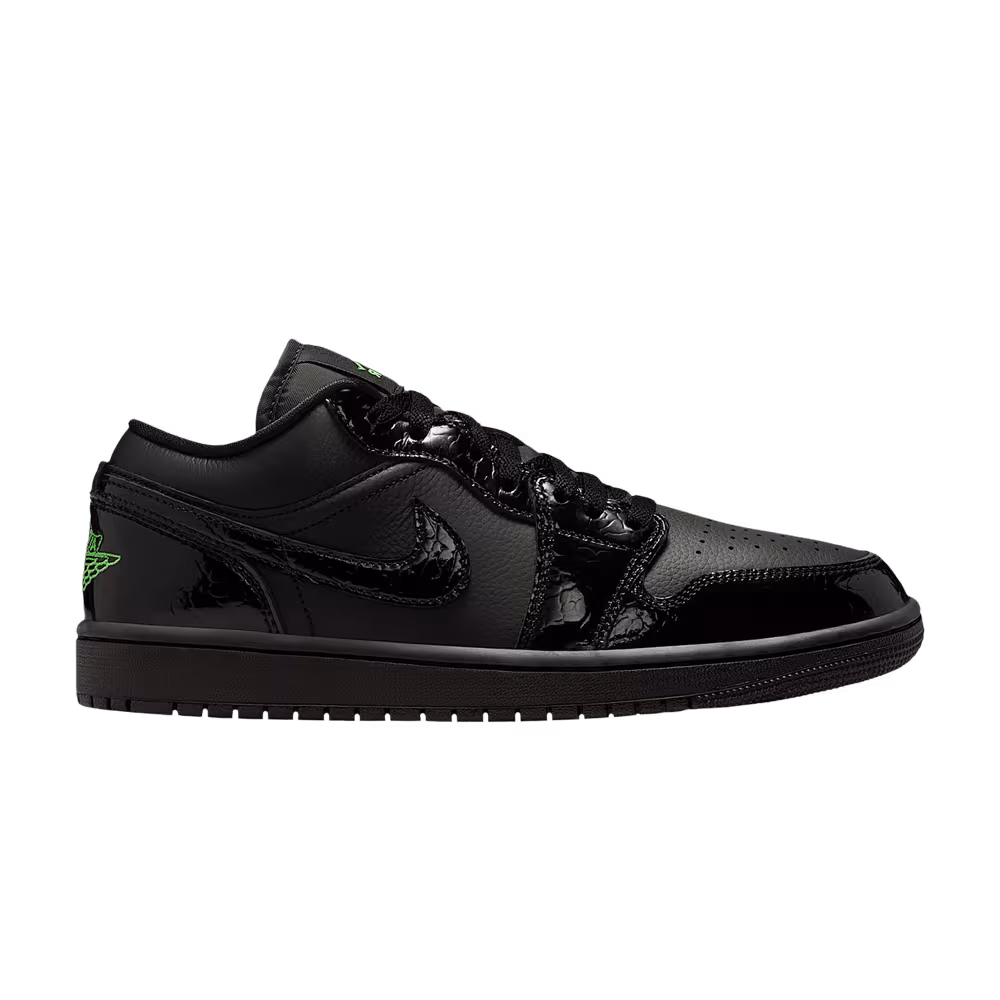 Air Jordan Women's 1 Low SE Black Scream Green
