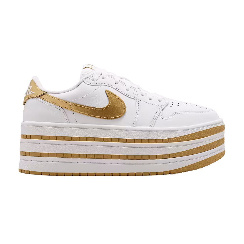 Air Jordan Women's 1 Triple Stack SE White Metallic Gold