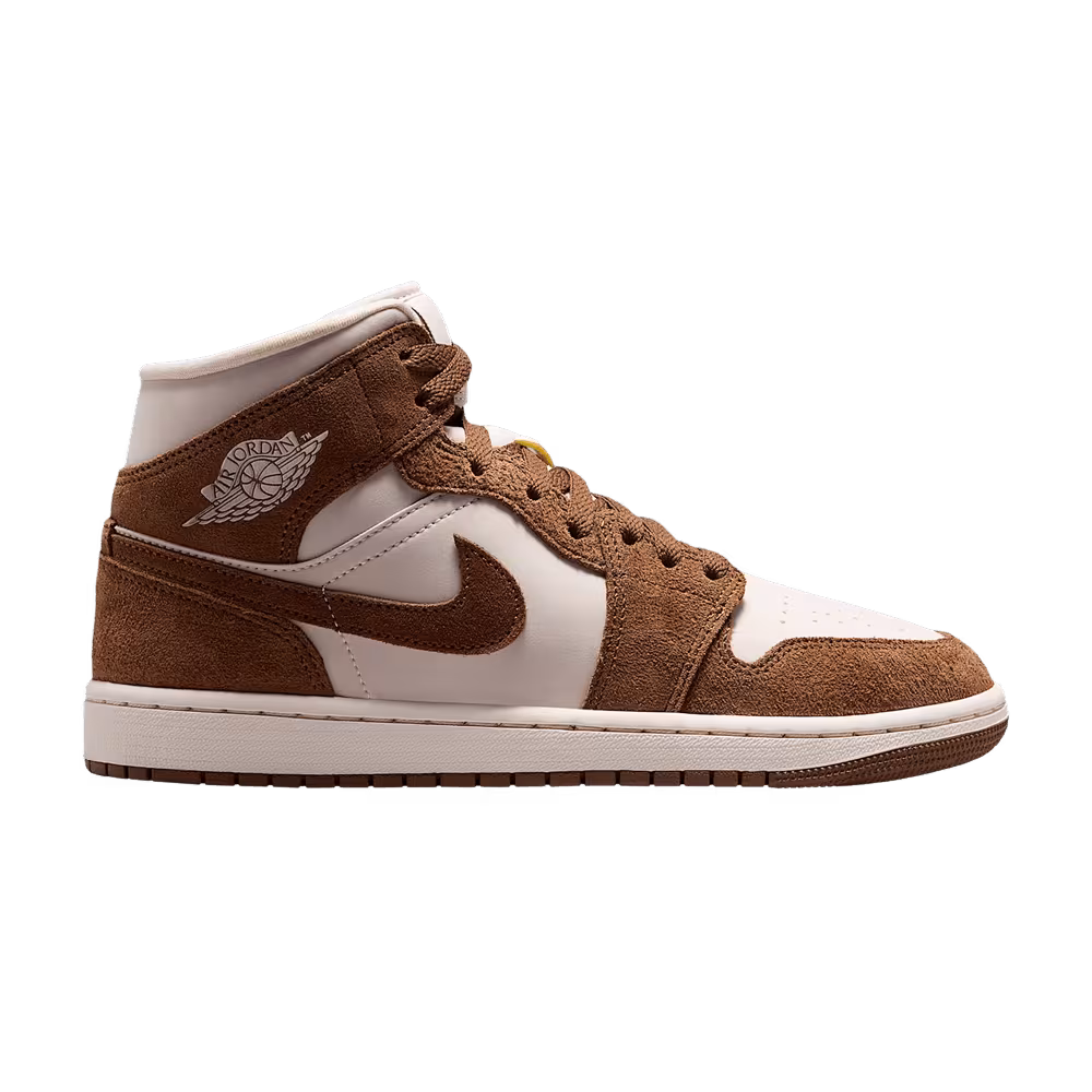 Women's Air Jordan 1 Mid Light British Tan Chalk