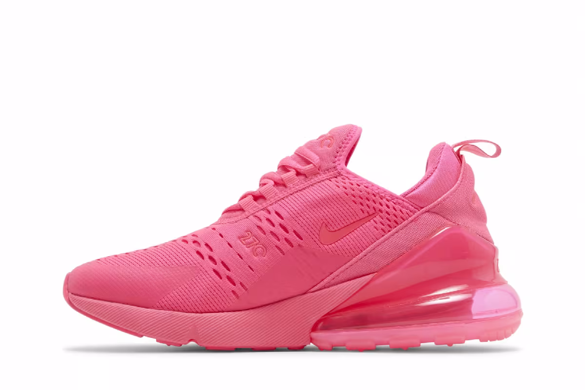 Nike Women's Air Max 270 Triple Pink, view 4