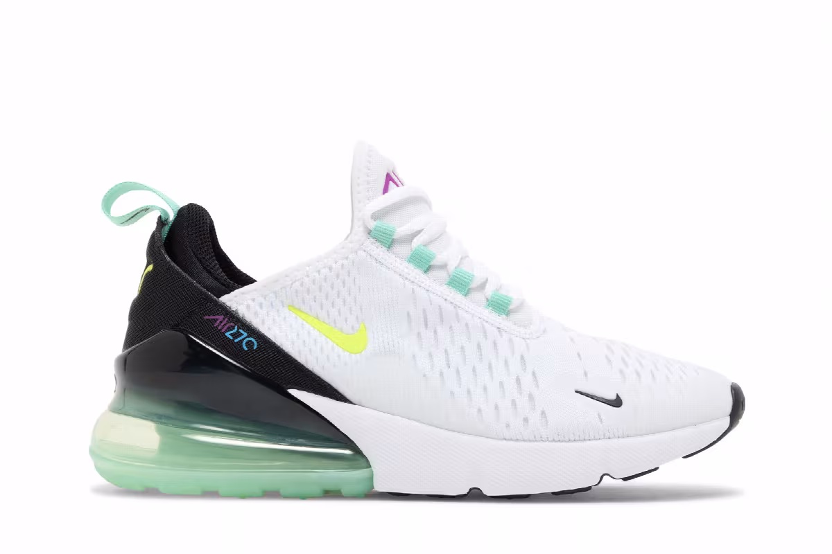 Nike Air Max 270 GS White Volt, view 2