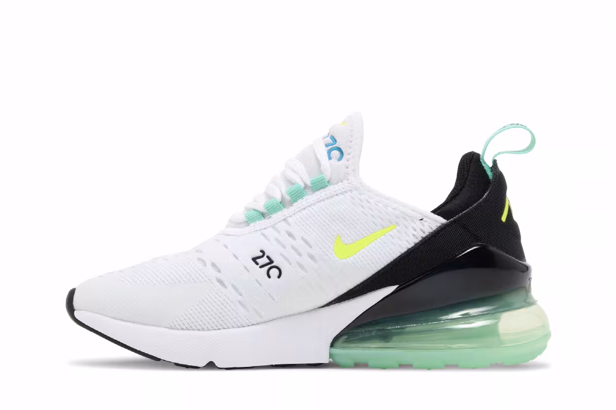 Nike Air Max 270 GS White Volt, view 4