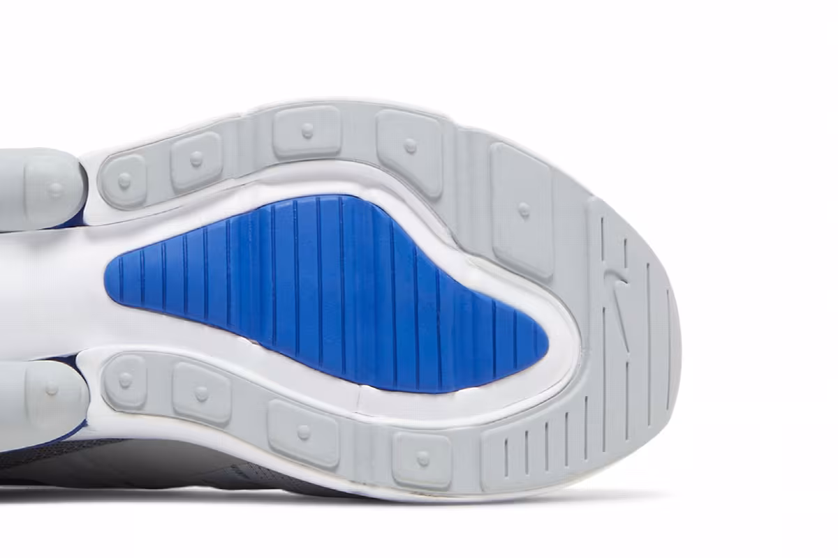 Nike Air Max 270 GS Light Smoke Grey Game Royal, view 6