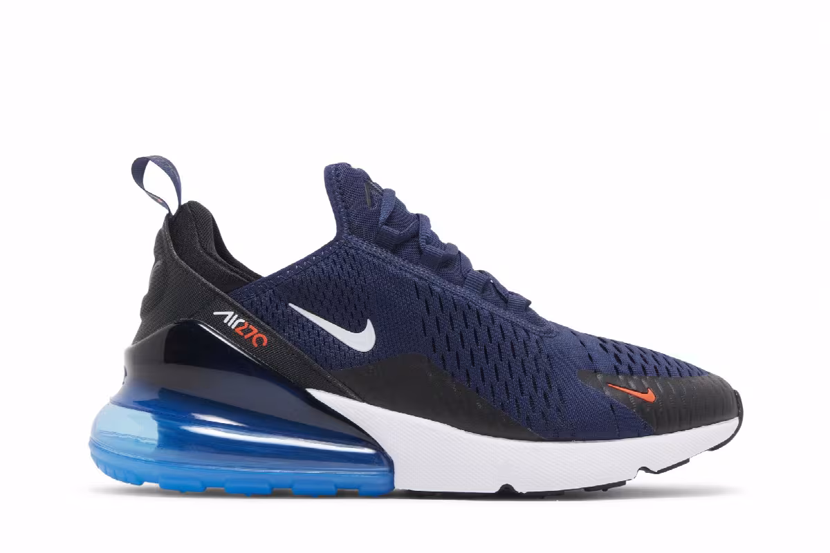 Nike Air Max 270 Midnight Navy Bright Crimson, view 2