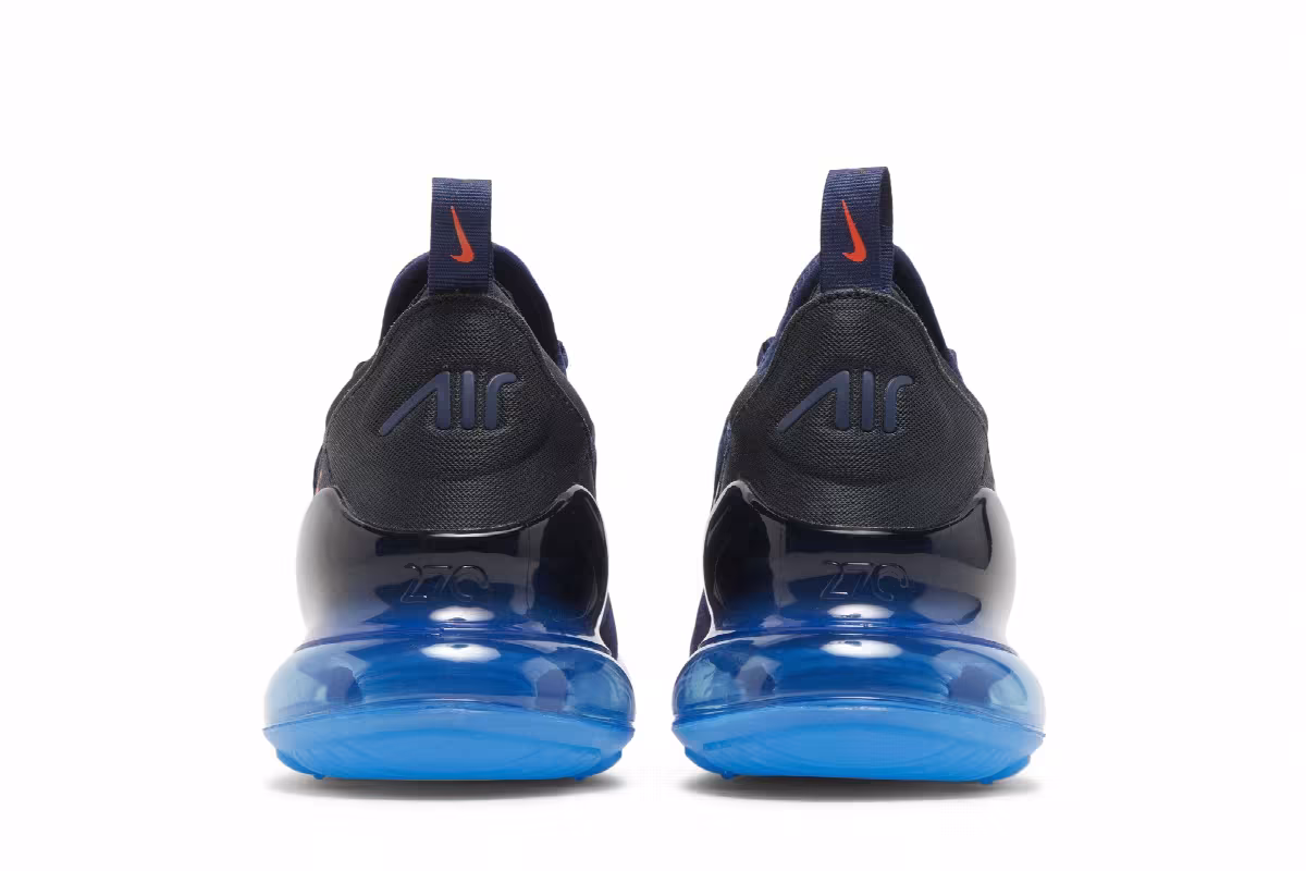 Nike Air Max 270 Midnight Navy Bright Crimson, view 7