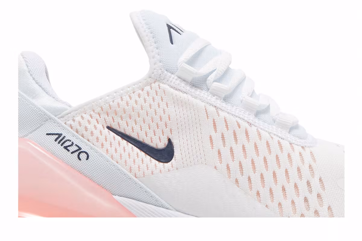 Nike Women's Air Max 270 White Bleached Coral, view 3