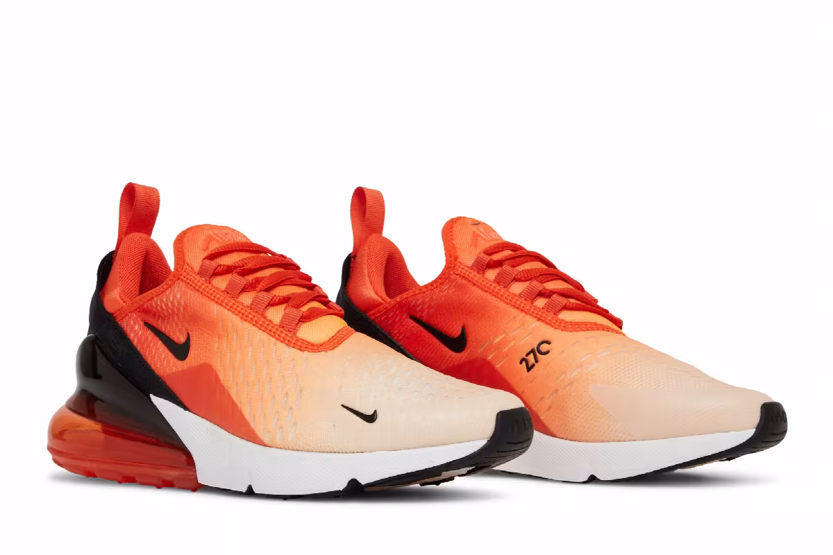 Nike Women's Air Max 270 Orange Juice, view 9