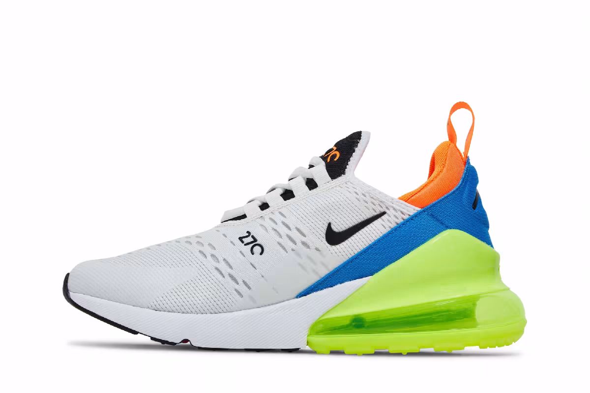 Nike Women's Air Max 270 Summit White Volt, view 4