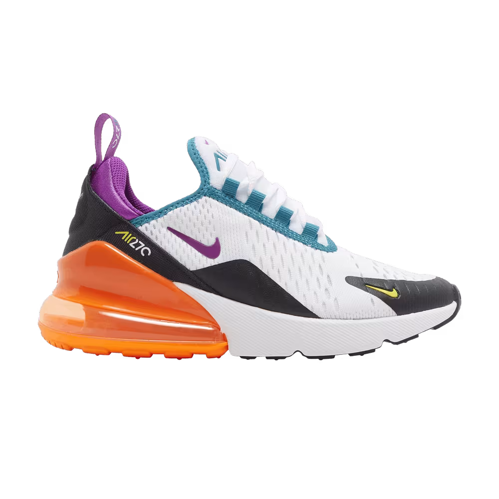 Nike Air Max 270 GS White Orange Purple