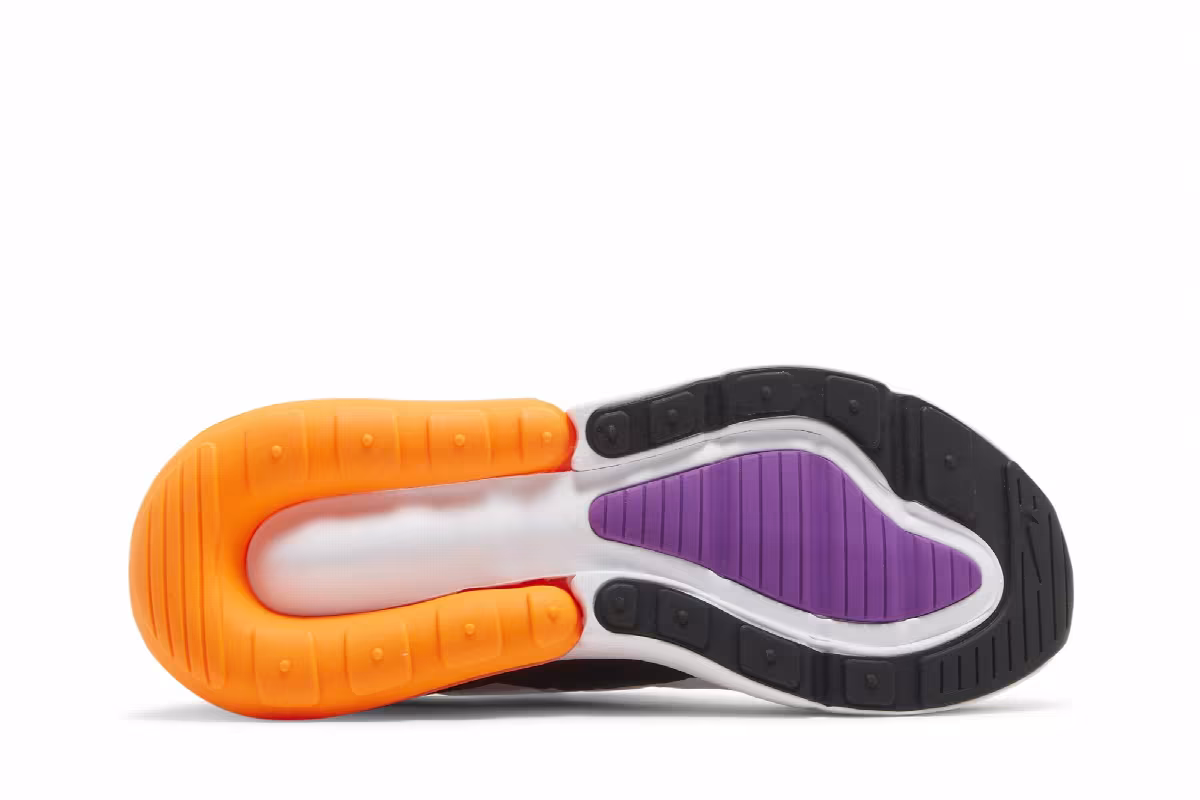 Nike Air Max 270 GS White Orange Purple, view 5