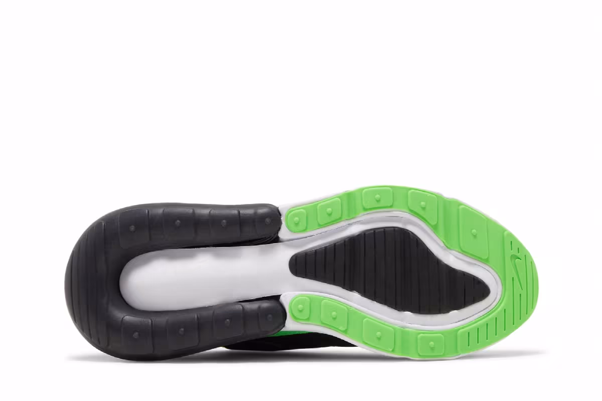 Nike Air Max 270 GS Black Green Strike, view 5