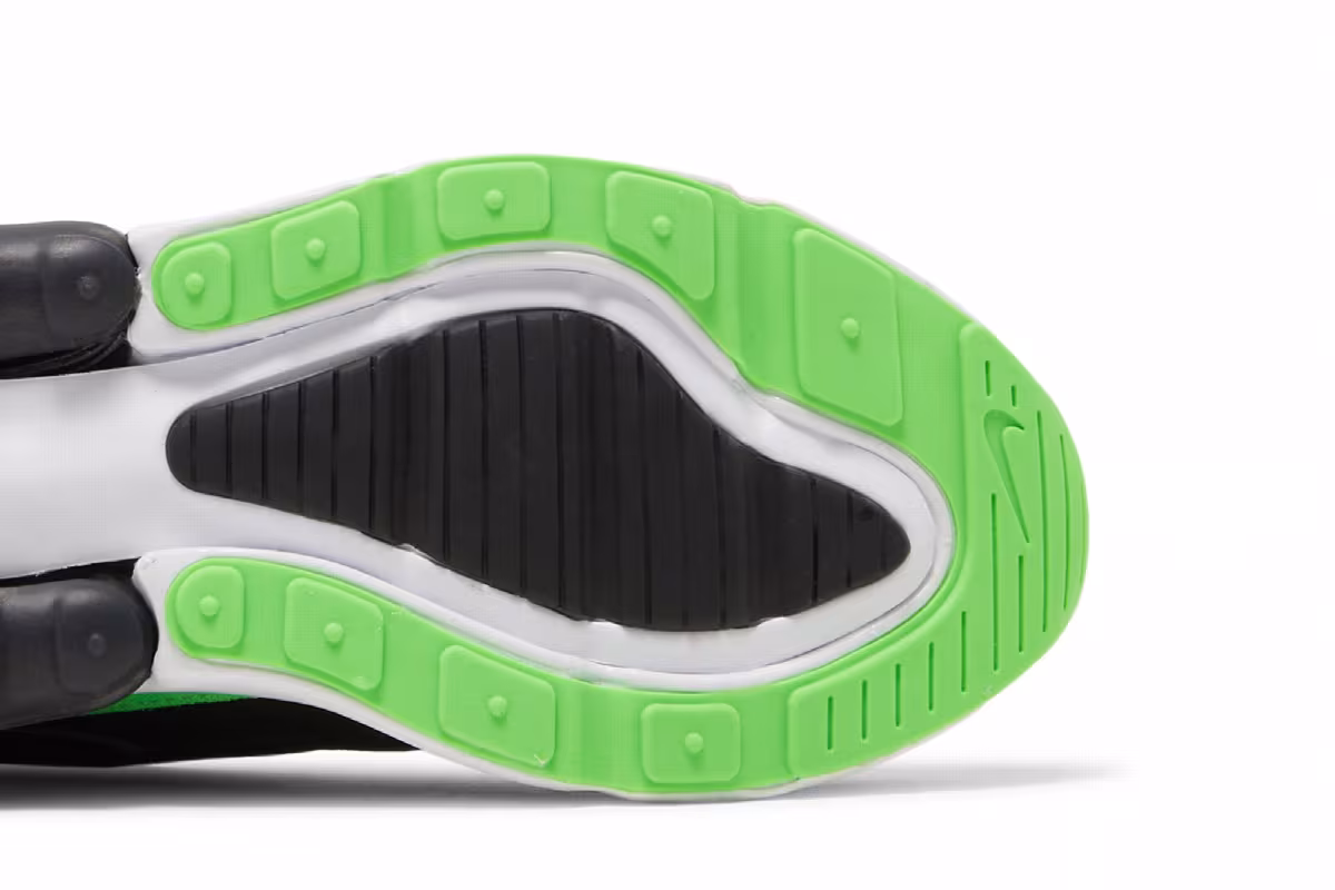 Nike Air Max 270 GS Black Green Strike, view 6