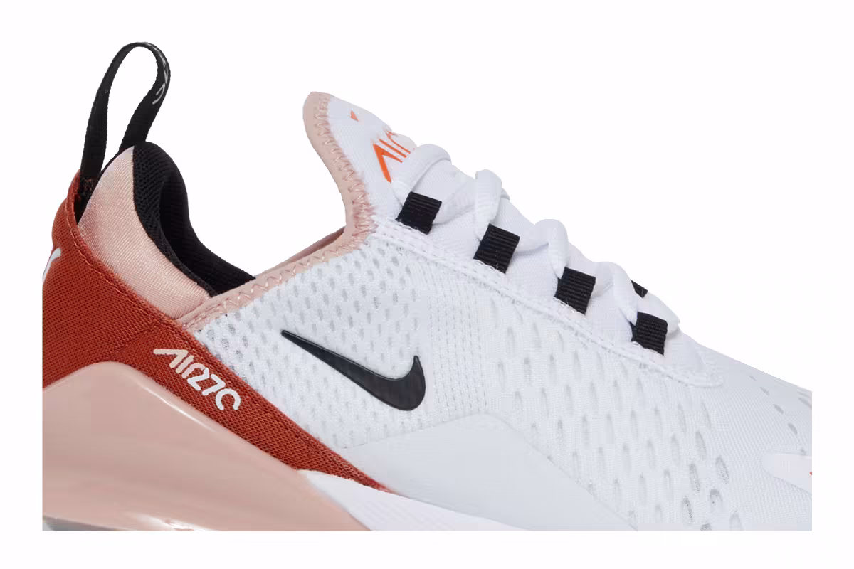 Nike Women's Air Max 270 White Burnt Sunrise, view 3