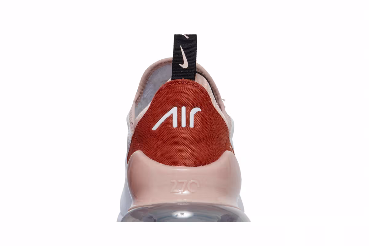 Nike Women's Air Max 270 White Burnt Sunrise, view 8