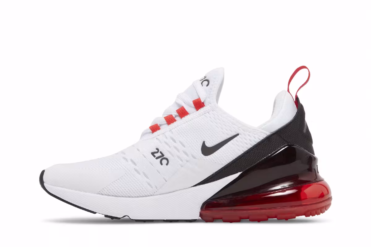 Nike Air Max 270 GS White Siren Red, view 4