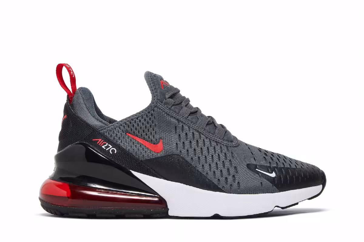 Nike Air Max 270 GS Iron Grey University Red, view 2