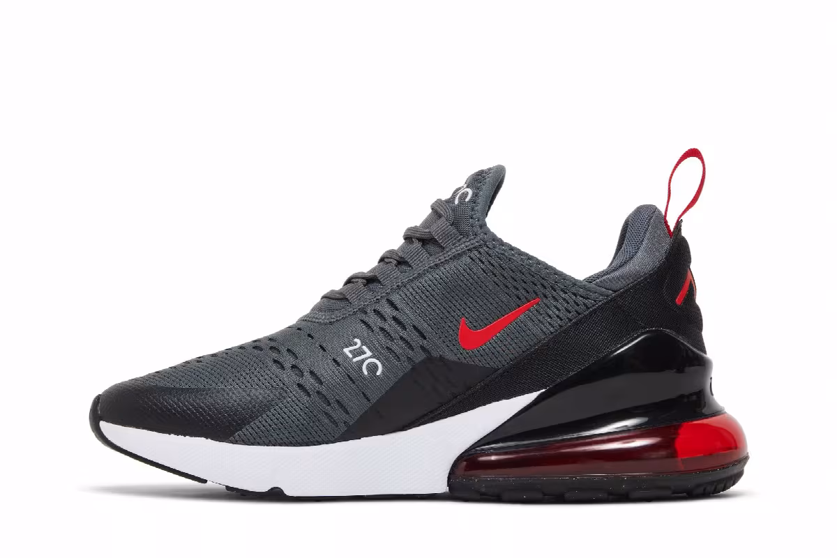 Nike Air Max 270 GS Iron Grey University Red, view 4