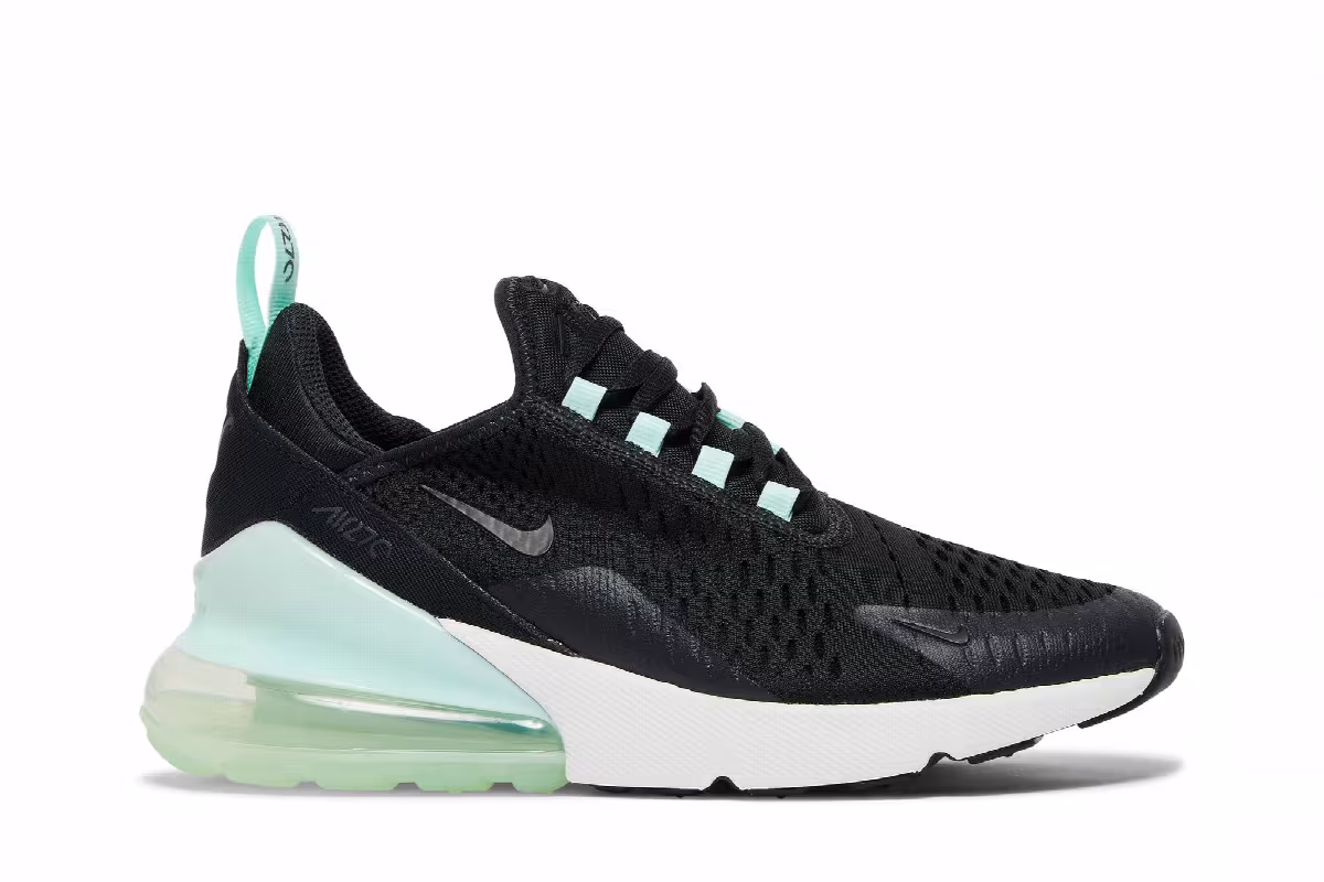 Nike Air Max 270 GS Off Noir Mint Foam, view 2