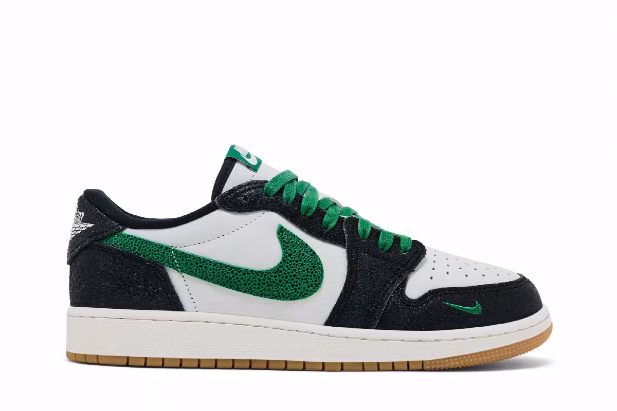 Air Jordan 1 Low OG GS Phantom Pine Green, view 2