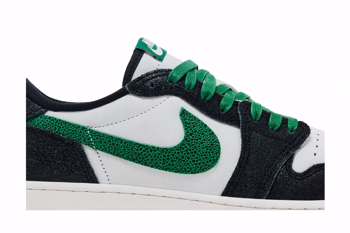 Air Jordan 1 Low OG GS Phantom Pine Green, view 3