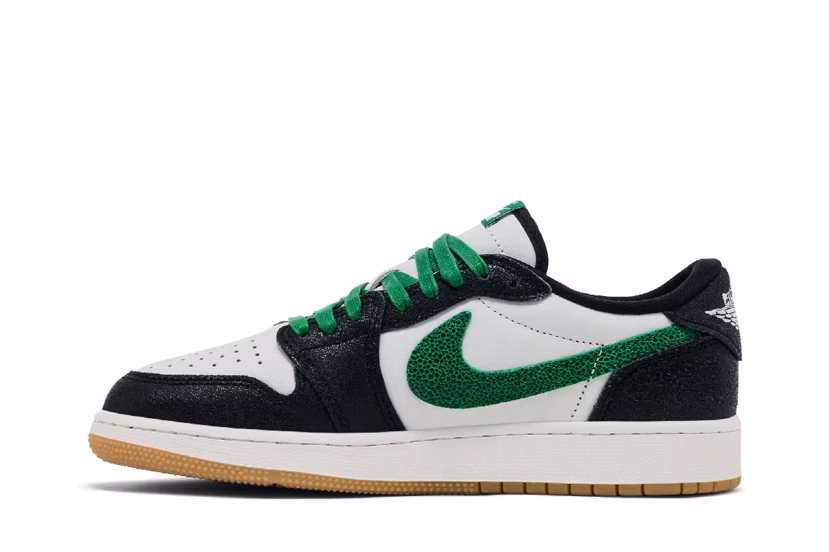 Air Jordan 1 Low OG GS Phantom Pine Green, view 4