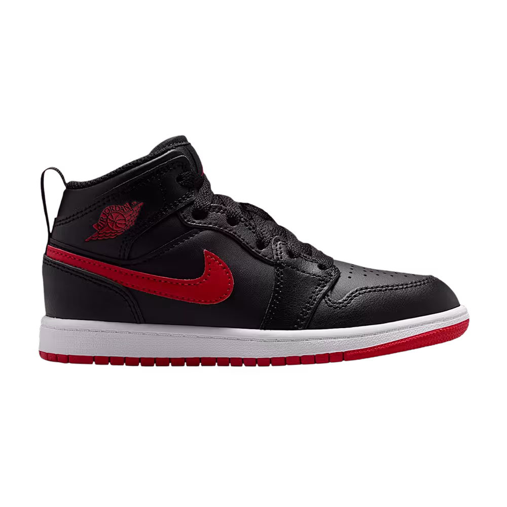 Air Jordan Jordan 1 Mid Black White University Red