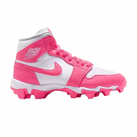 Air Jordan 1 Mid Cleat GS 'White Sunset Pulse'